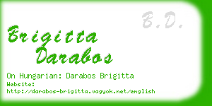 brigitta darabos business card